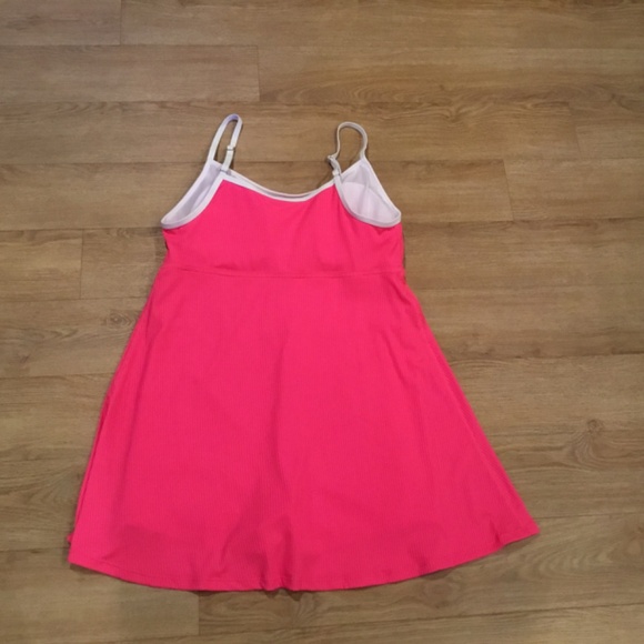 Women’s Ribbed One Piece Tummy Control Modest Swim Dress Bathing Suit - Picture 7 of 8